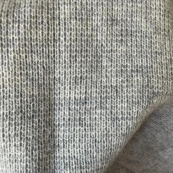 J.Crew Women’s S Wool Blend Quarter Snap Sweater Heather Gray Pockets Oversized - Picture 13 of 13